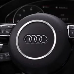 Audi TT/8J A1 A3 S3 A4 S4 A5 A6 A7 S7 Q2 Q3 Q5 Steering Wheel Ring Silver